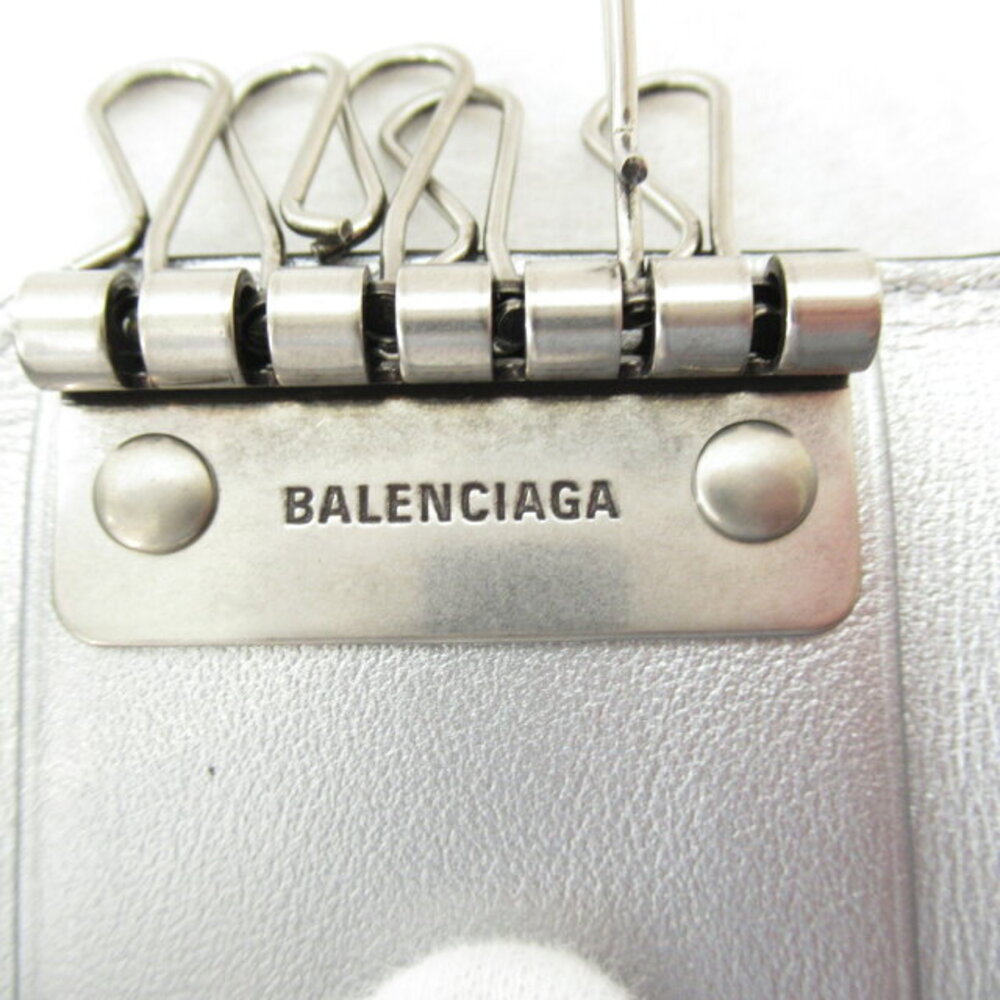 Balenciaga Black Case Key Leather Keychains Accessories View 4
